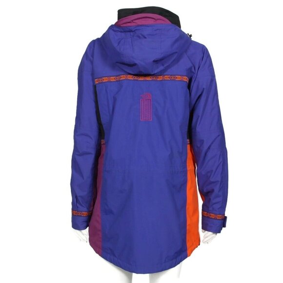 The North Face 92’ Rage Retro Aztec Trim Purple Orange Jacket Women sz M /488 - Picture 5 of 11